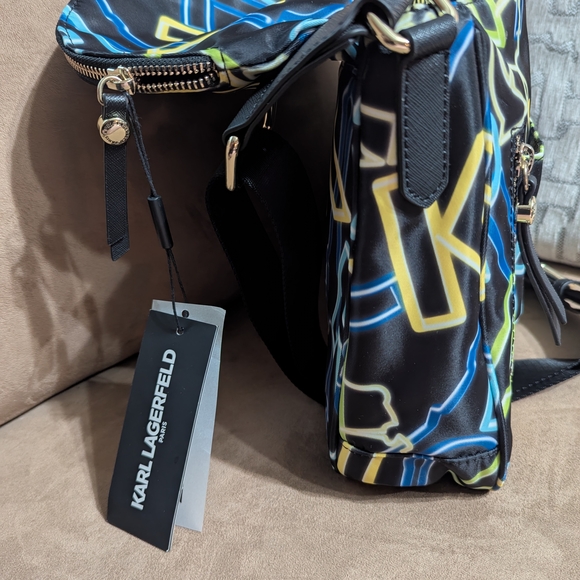 Karl Lagerfeld Neon Graphic Crossbody Bag - Picture 4 of 5